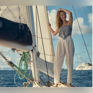 Dôen Louvre Pant in Salt, Size 6, NWT